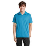 Polo sport unisexe en polyester recyclé