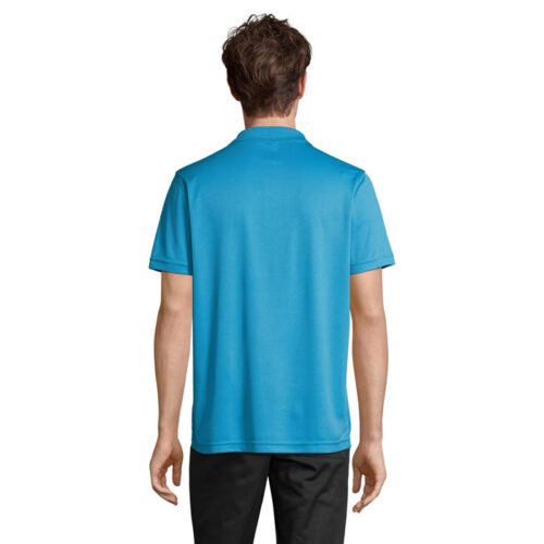 Polo sport unisexe en polyester recyclé – vue 2