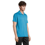 Polo sport unisexe en polyester recyclé – vue 3