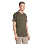 Polo sport unisexe en polyester recyclé – vue 5