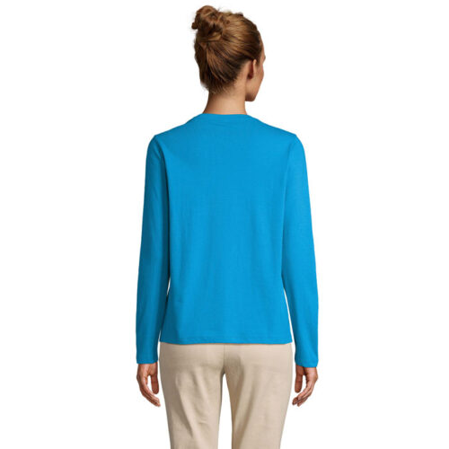 Tee-shirt femme col rond manches longues – vue 2