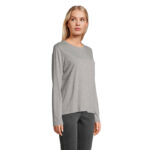 Tee-shirt femme col rond manches longues – vue 7