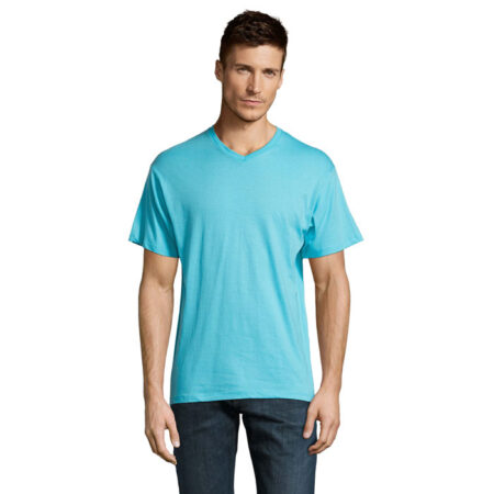 T-shirt col en V Homme - 100 % jersey de coton 150g/m²