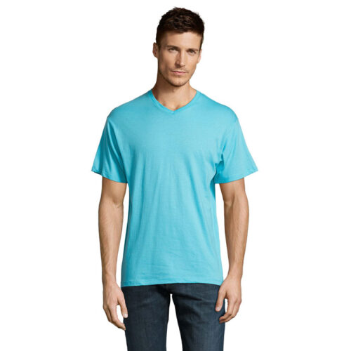 T-shirt col en V Homme - 100 % jersey de coton 150g/m²