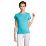 T-shirt femme en 100% jersey de coton 150g/m²