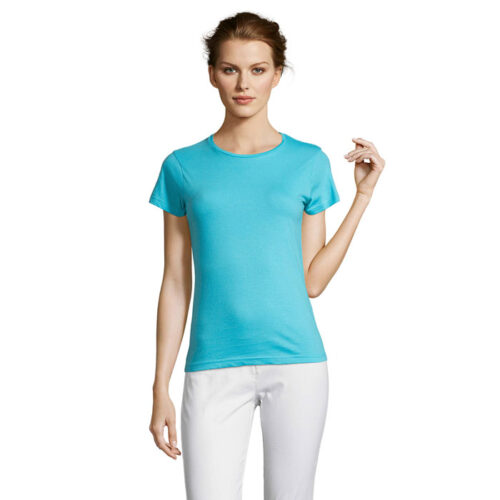 T-shirt femme en 100% jersey de coton 150g/m²