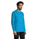 Tee-shirt homme col rond manches longues – vue 3