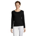 Tee-shirt femme col rond manches longues