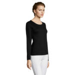 Tee-shirt femme col rond manches longues – vue 3
