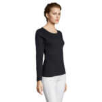Tee-shirt femme col rond manches longues – vue 7