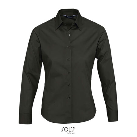 Chemise femme stretch à manches longues