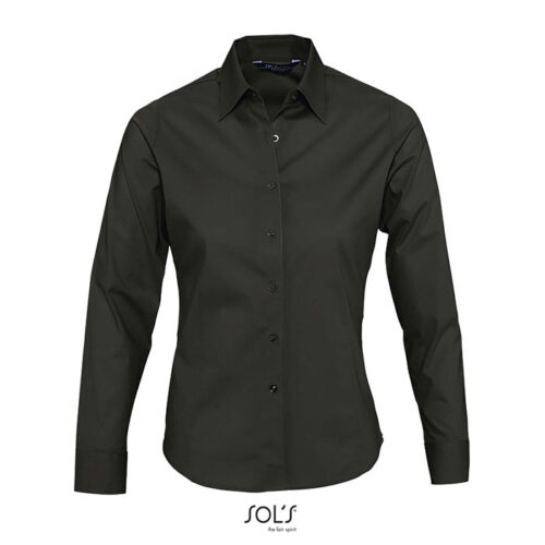 Chemise femme stretch à manches longues
