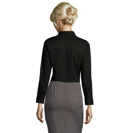 Chemise femme stretch à manches longues – vue 2