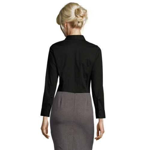 Chemise femme stretch à manches longues – vue 2