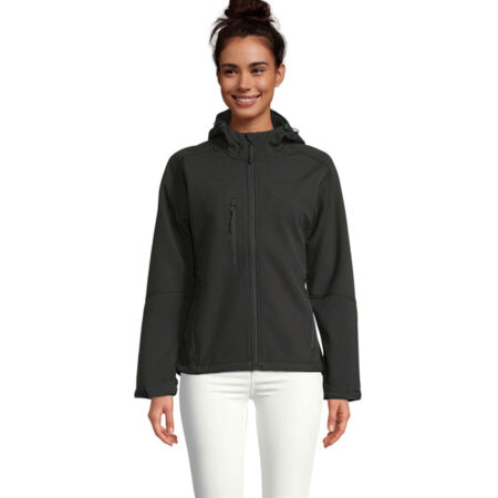 Veste softshell femme à capuche - intérieur polaire