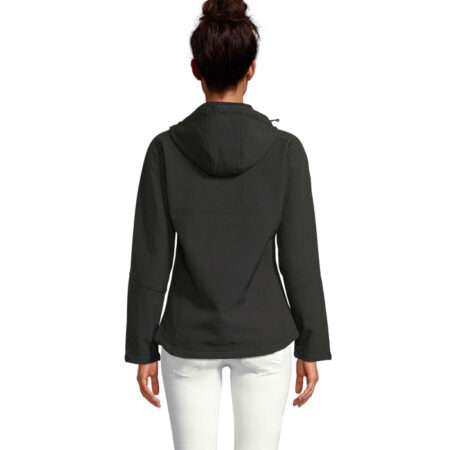 Veste softshell femme à capuche - intérieur polaire – vue 2