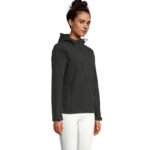 Veste softshell femme à capuche - intérieur polaire – vue 3