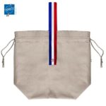 Sac pochon coton recyclé anse Bleu/Blanc/Rouge | Fabriqué en France | Certifié Origine France Garantie – vue 3