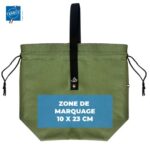 Sac déjeuner pochon en coton recyclé Fabriqué en France | Certifié Origine France Garantie – vue 3