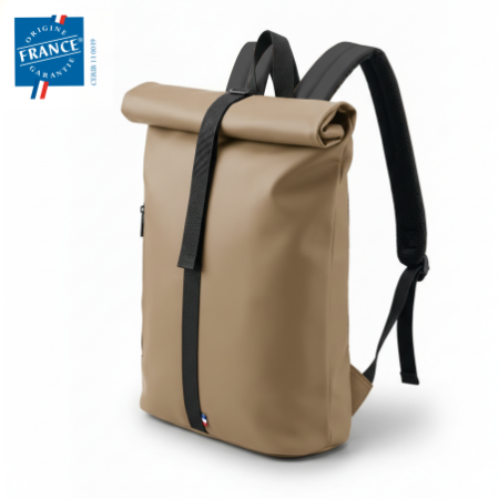 Sac à dos Rolltop en PU recyclé | Fabriqué en France | Certifié Origine France Garantie – vue 2