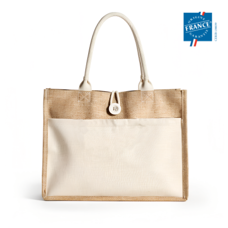 Sac en jute personnalisable | Fabriqué en France | Certifié Origine France Garantie – vue 2