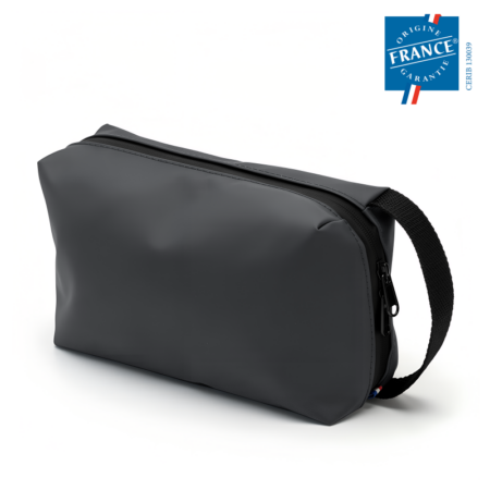 Trousse de toilette en PU recyclé | Fabriquée en France | Certifiée Origine France Garantie