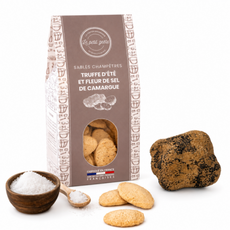 Sablés salés truffe & cèpes 100g - duo apéritif cadeau entreprise