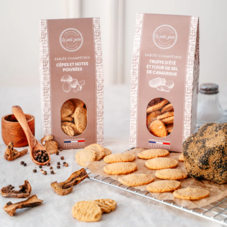 Sablés salés truffe & cèpes 100g - duo apéritif cadeau entreprise – vue 2