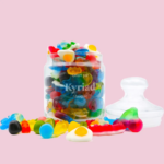 Bonbonnière bonbons française personnalisée – verre, 500g – Image 2