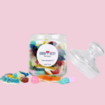 Bonbonnière bonbons française personnalisée – verre, 500g – Image 4
