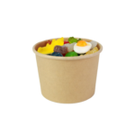 Pot bonbons kraft personnalisé entreprise – 250g, 5 mix – vue 4