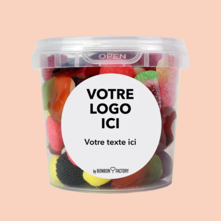 Box bonbons recyclable personnalisée – 180g, 250g, 500g – vue 2