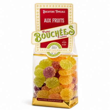 Bouchée fruitée personnalisée française – 440g, sans gélatine