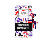 Tablette chocolat noir 71% bio illustrée – bandeau personnalisé