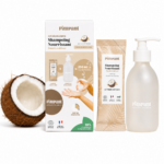 Shampoing poudre français rechargeable – Coco ou Ortie, kit 300 ml