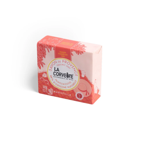 Savon estival Marseille 100g pamplemousse ou violette personnalisé