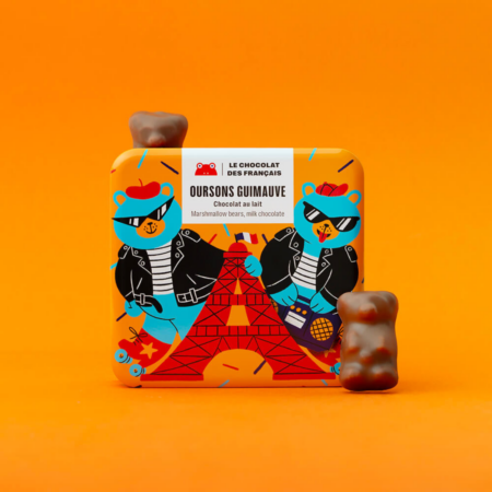 Oursons guimauve chocolat personnalisés – boîte 6 ou 12, France – vue 2