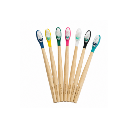 Brosse à dents rechargeable en bois gravée - Made in France