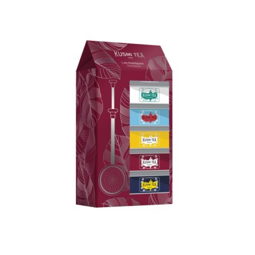 Coffret thé bio personnalisé Kusmi Tea – 100g + pince à thé – vue 2