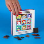 Coffret carrés chocolat bio personnalisé – 4 ou 9 carrés, France – vue 4