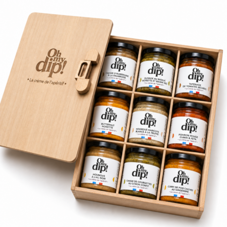 Coffret 9 dips Oh My Dip – 9 pots 90g Made in France entreprise