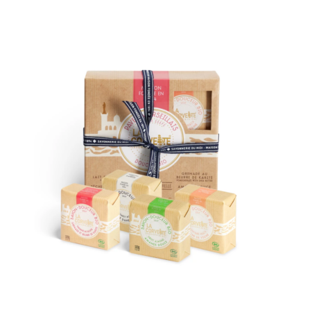 Coffret 4 savonnettes bio parfumées - COSMOS ORGANIC