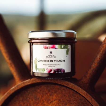 Confiture vinaigre Hérault – goût cerise noire cadeau entreprise – vue 2
