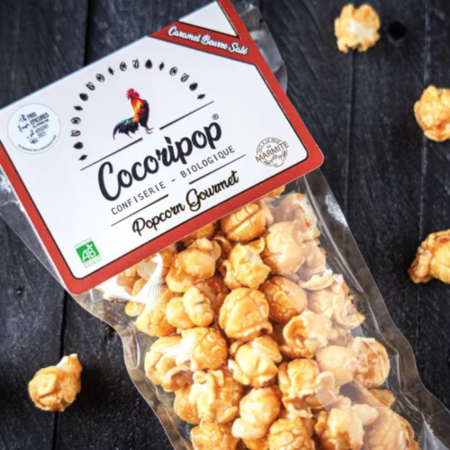 Popcorn français caramel beurre salé bio – 80 g ou 40 g, médaillé – vue 2