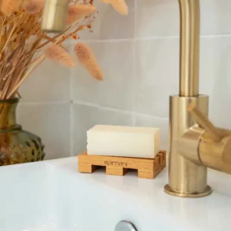 Porte-savon en bois massif gravé - Made in France – vue 2