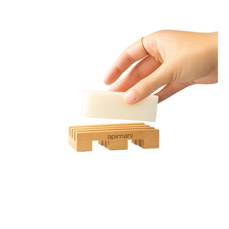 Porte-savon en bois massif gravé - Made in France
