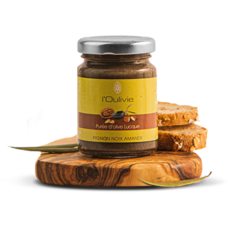 Purées olive Hérault pot 90g – 10 recettes Oulivie cadeau entreprise