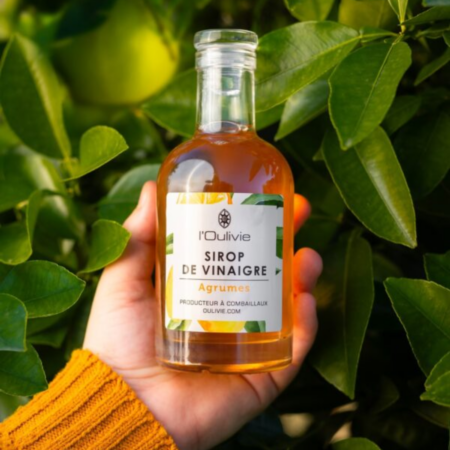 Sirops vinaigre Hérault Oulivie 20cl – duo Agrumes & Farigoule – vue 2