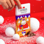 Tablette chocolat Noël 2026 personnalisée – lait bio, France – vue 2