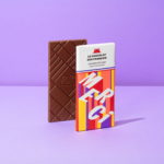 Tablette chocolat lait bio illustrée 70g, bandeau personnalisé – France – vue 4